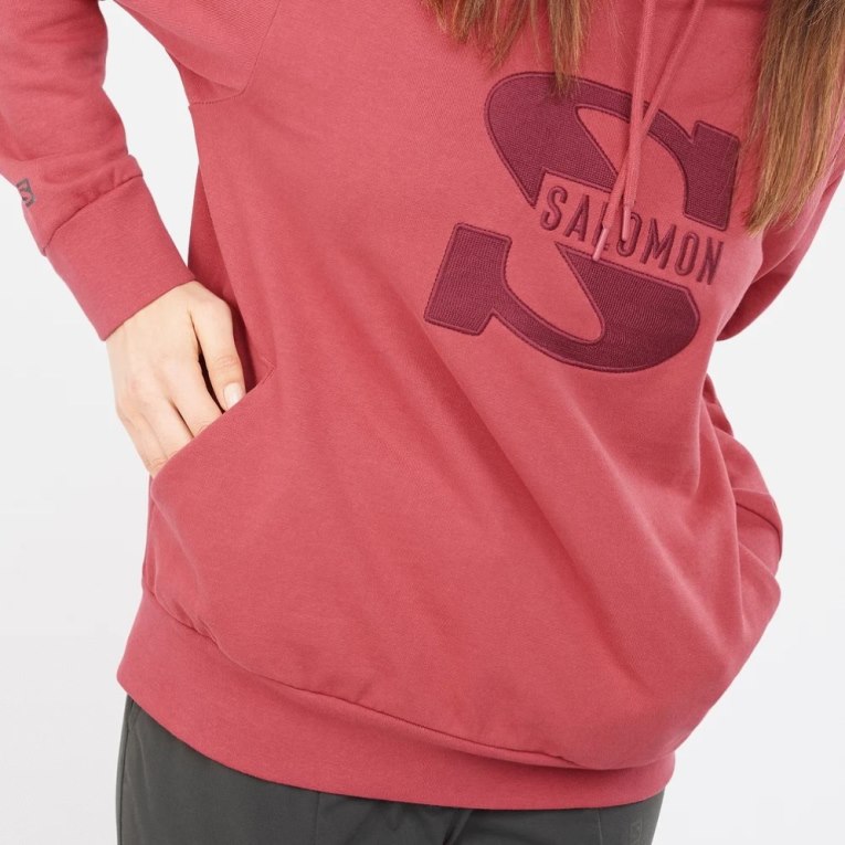 Red Salomon Outlife Logo Summer Women's Sweatshirt | PH 73280J